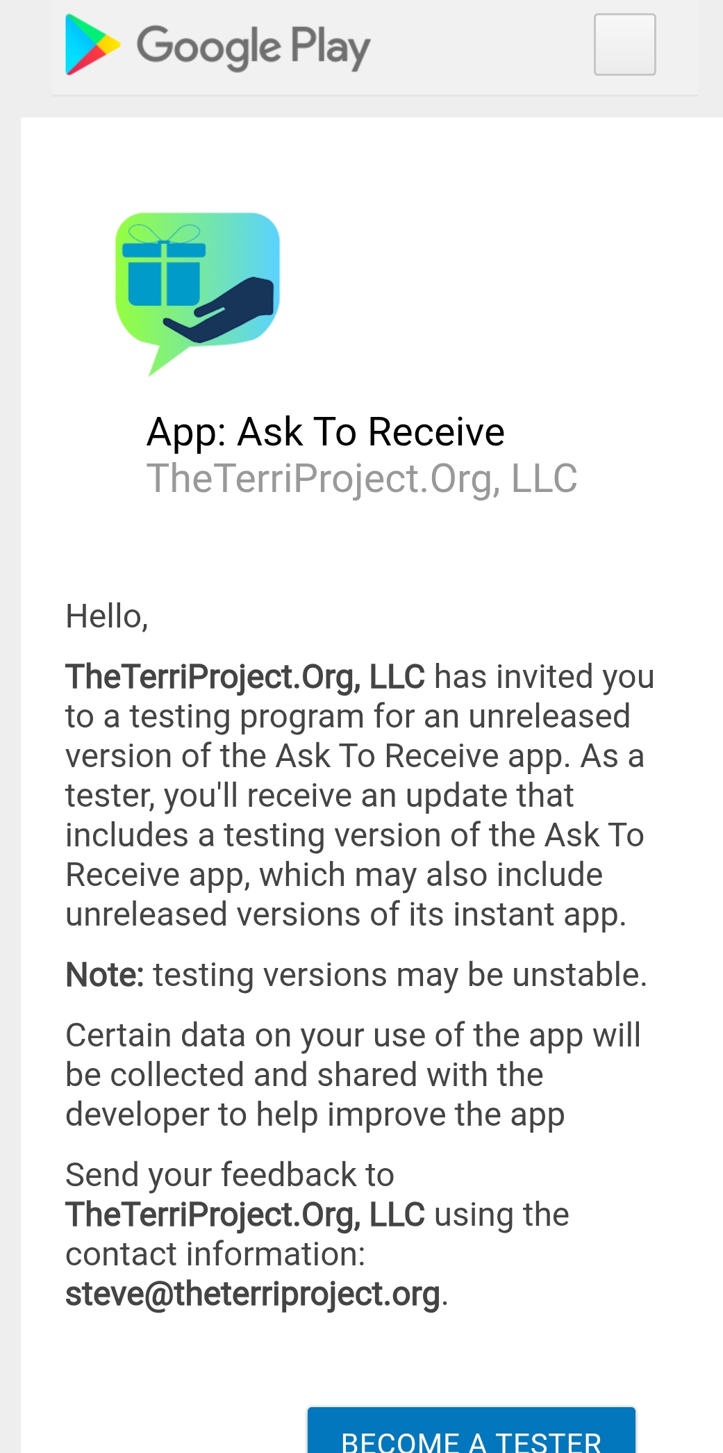 Become a Tester