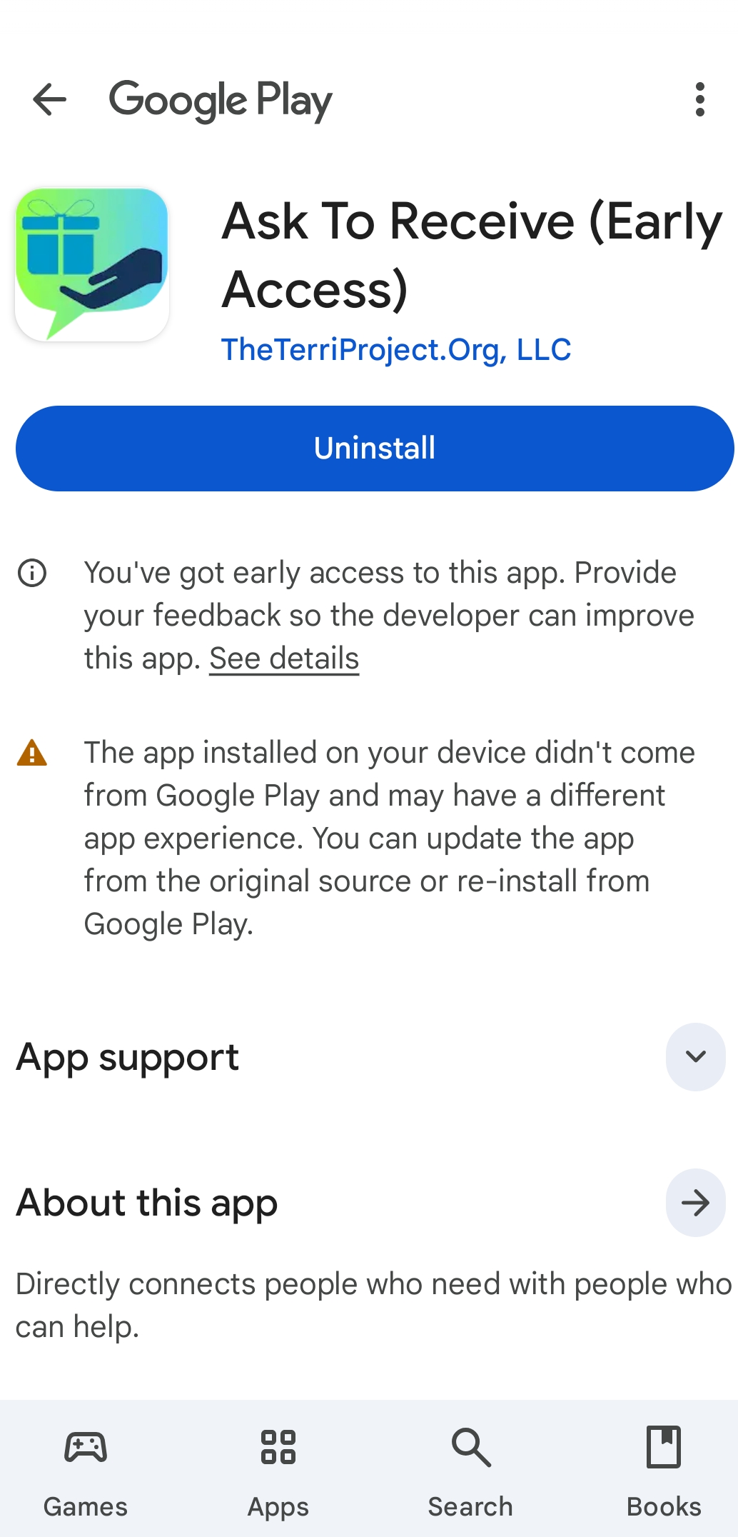 Install app